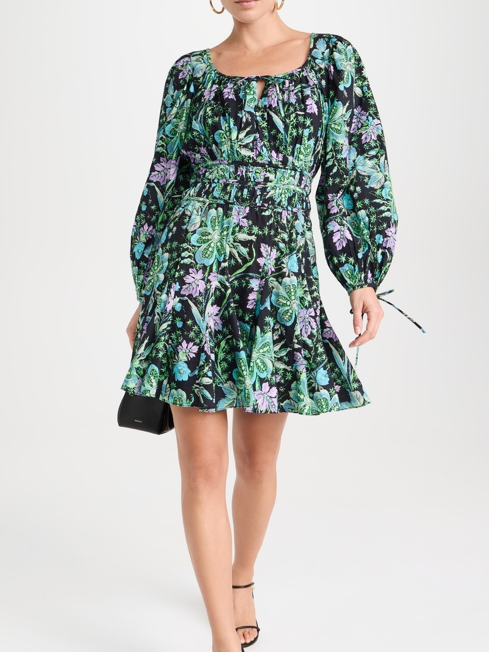RHODE Leona Floral Print Dress